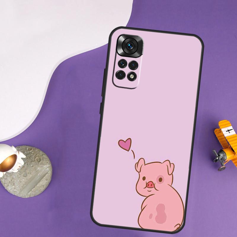 Мультяшный Чехол-Свинка Для Xiaomi Redmi Note 13 Pro 14 12 9 10 11 Pro 10S 11S 12S Redmi 13C 14C 10C 12C Чехол