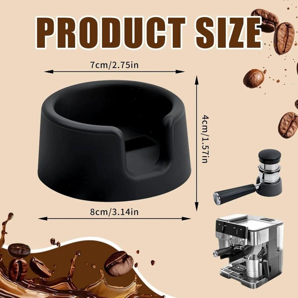 Anti-Slip Coffee Tamper Holder Enhanced Tamping Stability Heat-Resistant Coffee Press Base Silicone Tamper Mat Coffee Brewing