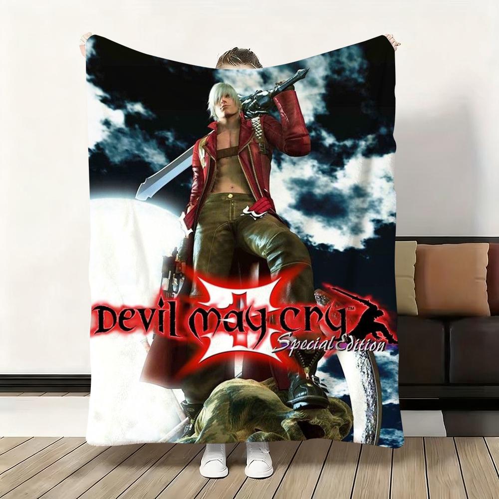 D-Devil M-May Cry-S Плед-накидка Фланелевый Пушистый Мягкий Теплый Приятный для Кожи Плед для Дивана Кровати Офиса Дневного Сна Зима