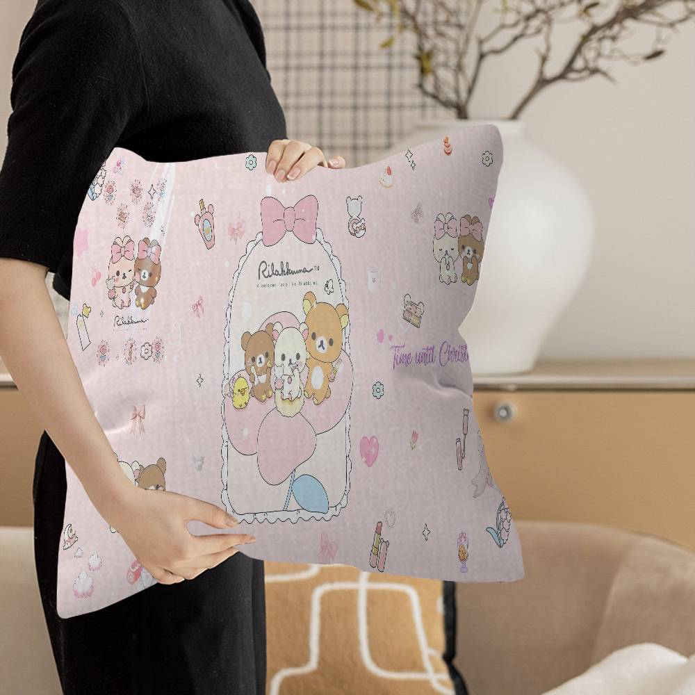 Popular Cute Rrilakkumas bear Cushion Cover Decorative Pillow Sofa Home Decor case pillow cases