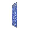 2pcs Eid Mubarak Porch Sign Waterproof Blue Background 100D Polyester Ramadan Mubarak Hanging