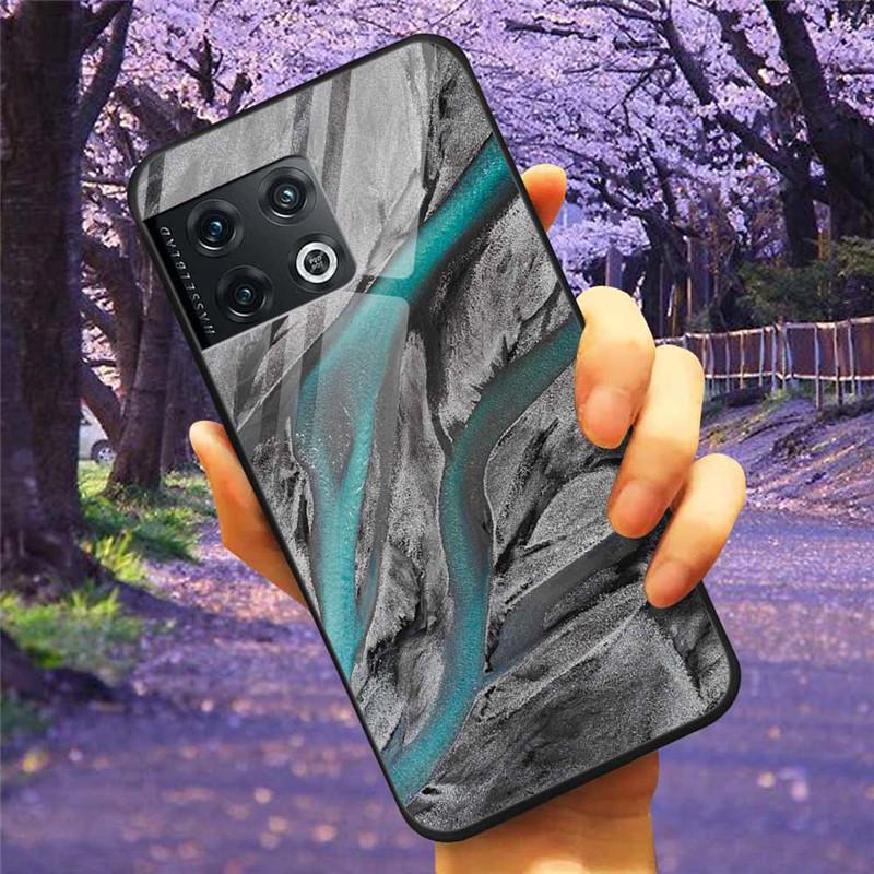 For OnePlus 10 Pro 5G Case 6.7'' Tempered Glass Starry Marble Hard Back Cover for One Plus 10Pro Funda Capa Oneplus10pro Coque
