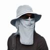 Fisherman's Hat Men's Sunshade Hat Summer Outdoor Quick-drying Sunscreen Hat Fishing Breathable Sun Hat Mask Cap