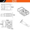 CESFONJER 50A 600V Battery Connector, Battery Quick Connect Disconnect Connector,