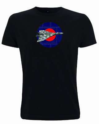 Футболка унисекс Vulcan Bomber Roundel Plane Squadron Fighter Pilot Aviation Delta Wing