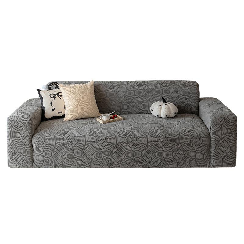 Simple Style Polar Fleece Sofa Cover New All Season Elastic Anti Slip All Inclusive Universal Cover