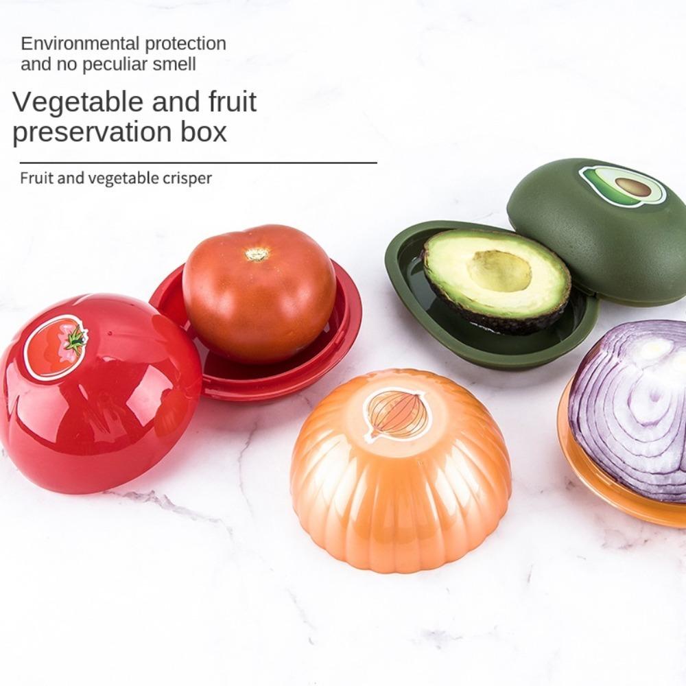 Fresher Boxes Tomato Storage Container Onion Saver Box Avocado Keeper Food Sealed Storage Box