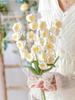 3PCS Artificial Crochet Flowers Handmade Knitting 5Heads Lily of The Valley Woven Flowers with Stems for Valentine's Gifts Home Wedding Party Office