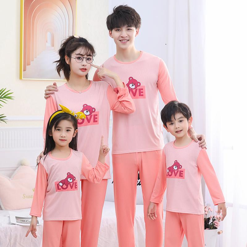 Family Look Pajamas Sets Summer Cotton Night Set Parent-child Sleepwear Family Matching Outfits Mommy and Me Clothes Pyjamas Set