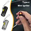 Black Mini Cigarette Lighter Battery Free Liquid Portable and Windproof for Outdoor Use Plug and Play Type - C Mini Igniter