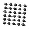 30Pcs Cable Management Clips Organizers Wire Manager Black Cord Holders for Under