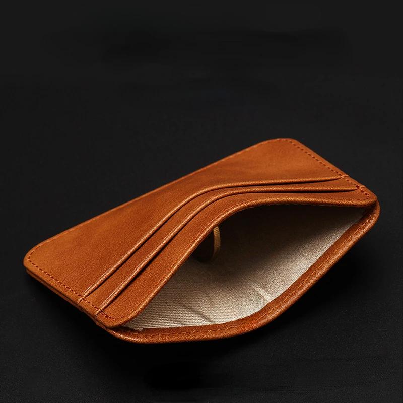 Однотонный цветной банковский футляр для кредитных карт, женский и мужской, для визиток, новый ультратонкий мягкий кошелек из искусственной кожи, мини-кошелек для кредитных карт