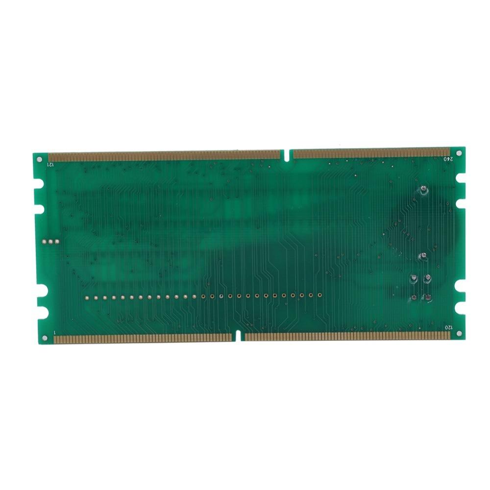 Светодиодная подсветка Тестовая карта DDR2 DDR3 Высокая твердость Многофункциональная Тестовая карта Два в одном Портативный тестер материнских плат