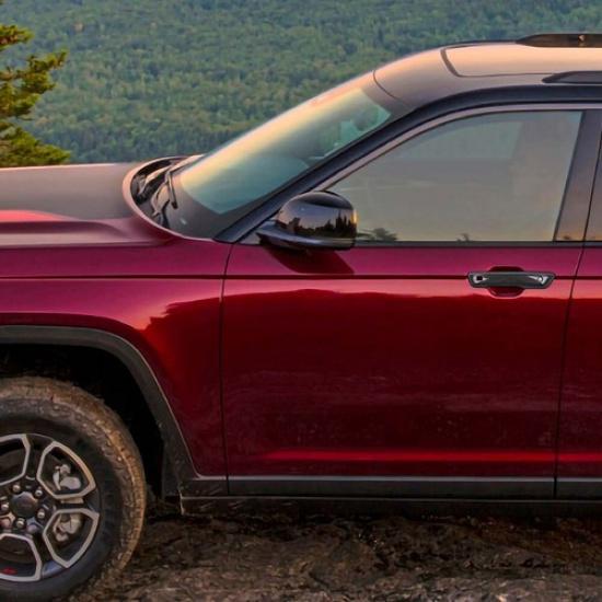 Carbon fiber Exterior Door Handle Decor Cover Trim for Jeep Grand Cherokee +