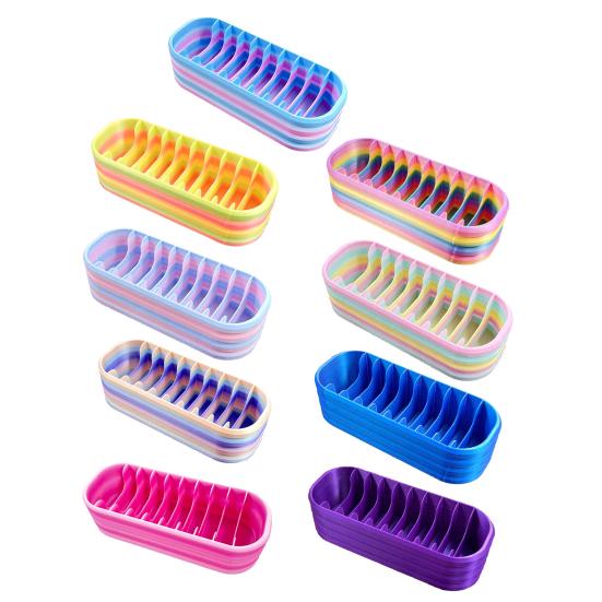 Коробка для хранения алмазных пакетиков Держатель для аксессуаров для алмазной живописи с 10 отделениями Органайзер для расходных материалов для рукоделия для алмазных пакетиков, ручек и инструментов