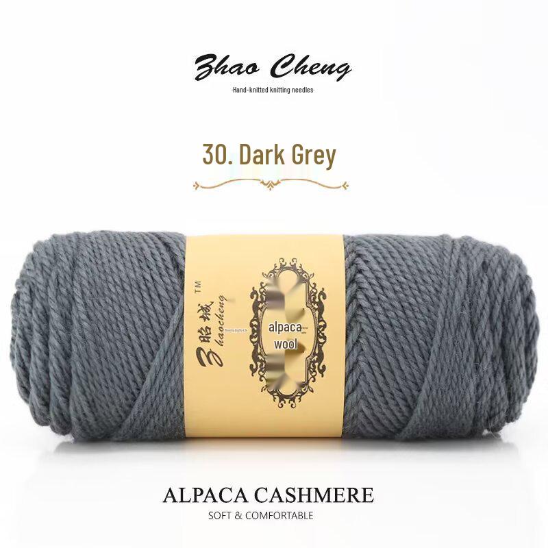 Шарф-подушка из альпаки ручной вязки – Средней толщины, Мягкий, Сделай сам, Крючком