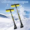Extendable Car Snow Brush Ice Scraper Heavy-duty Snow Shovel with EVA Grip Snow Removal Tool for Windshield