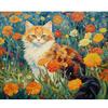 DIY картина по номерам набор красок кошки живопись номера взрослые ремесла подарок своими руками домашний декор на холсте раскраска по Numbe
