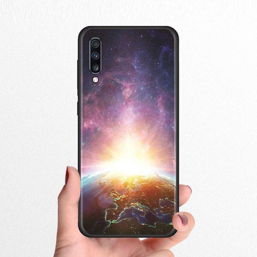 Силиконовый чехол для телефона Samsung Galaxy A50 A70 A10 A20e A30 A40 A20s A10s A10e A80 A90 A60 A30s, чехол в виде ракушки, Земли, Луны, Планеты