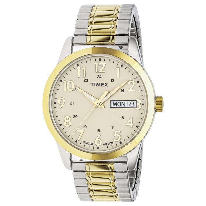 TIMEX Часы Main Street Кварцевые Водонепроницаемые Минеральное Стекло Золотой Циферблат TWG063600 Унисекс