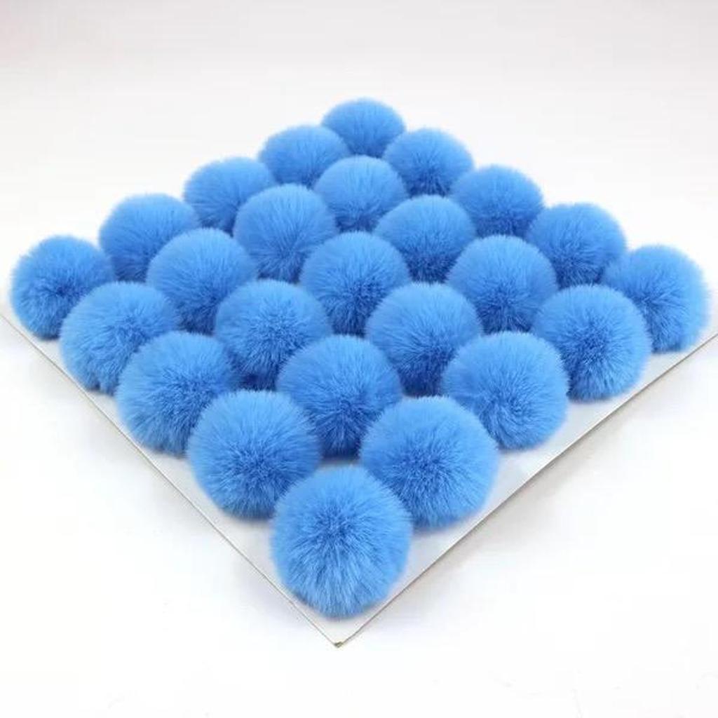 Pompom 5cm 6cm 8cm Ball Soft Pompon DIY Pompons For Keychain Sewing On Scarf Hats Shoes Apparel Craft Supplies