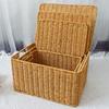 Large Capacity Rattan Storage Box Rectangular Laundry Baskets Woven Storage Basket  Household