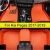Автомобильные коврики для пола для Kia Pegas 2017 2018 Автомобильные подкладки для ног Автомобильный ковер Чехол Аксессуары для интерьера