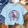 Summer Casual Boys Girls Tee Trolls Kawaii Design Kids Street Style Fashion 3-14 Age
