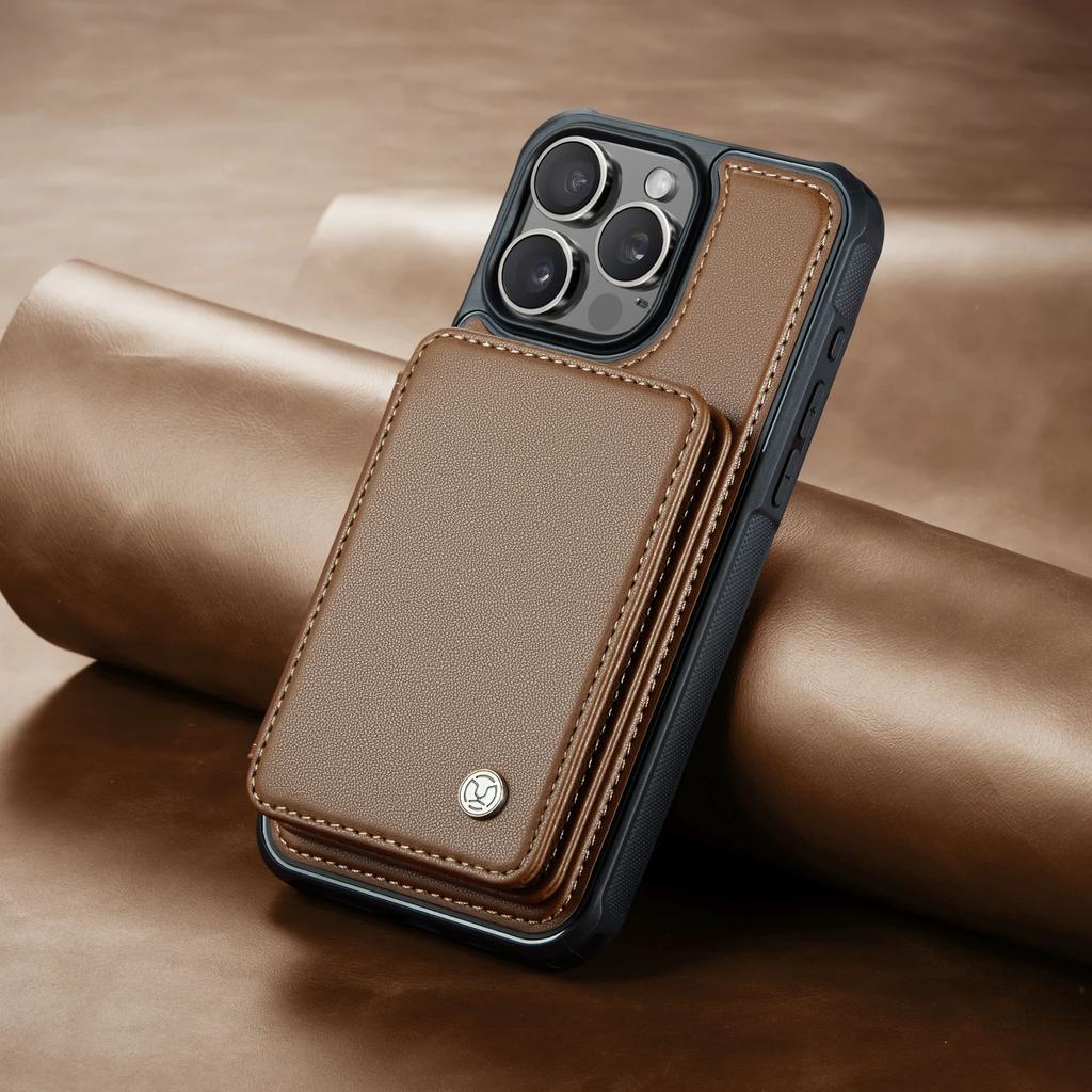 2 in 1 Magnetic Cards Solt Detachable Wallet Leather Case For iPhone 16 Pro Max 15 14 Plus 13 12 11 7 8 SE 2022 Bag Pocket Cover