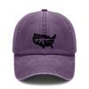 USA Map Baseball Hat - Unisex Letter "IN GODWETRUST" Print Polyester Adjustable Breathable Lightweight Sun Protection Patriotic Style Cap For Outdoor