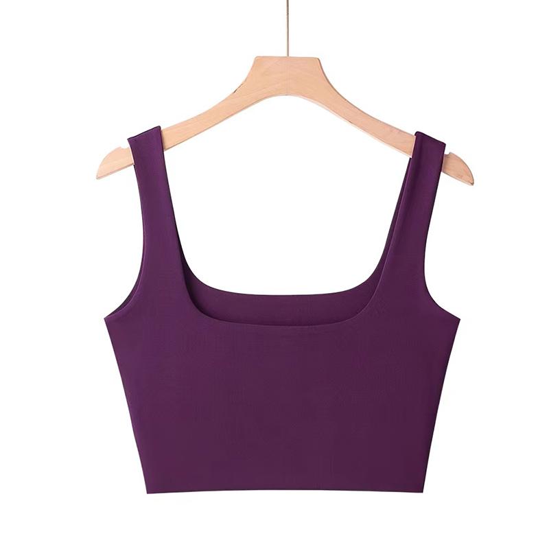 Летние женские сексуальные топы без рукавов, модные короткие топы с квадратным воротником, 6 цветов