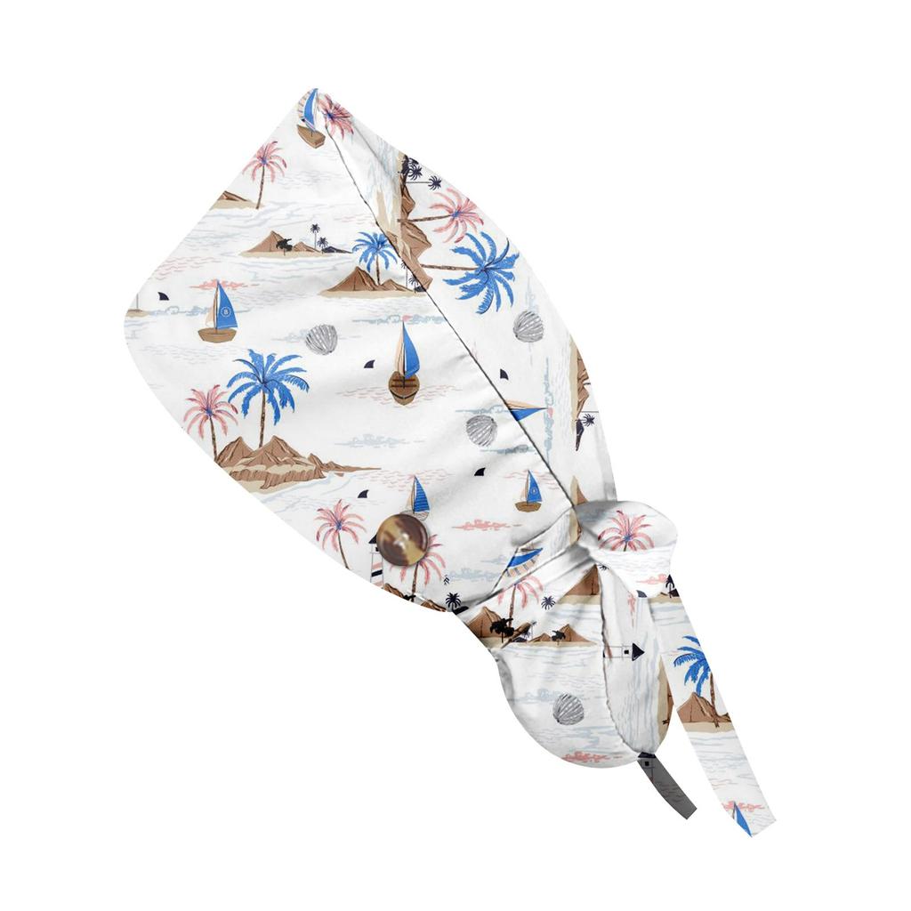 Fashionable Small Animals Print Work Cap, Casual Women's Ponytail Cap, Wash Cap, Baotou Cap