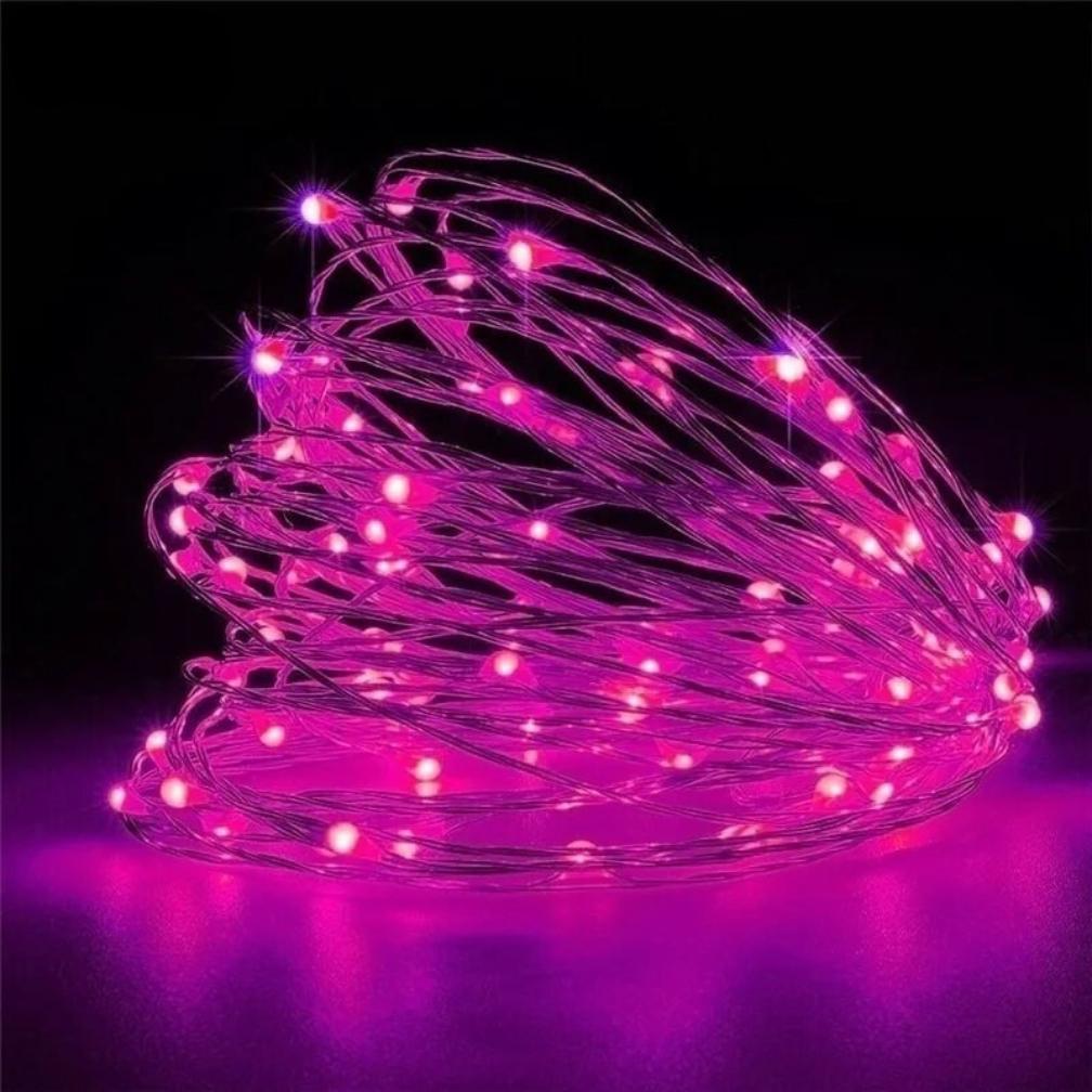 5/10M Battery LED String Light Copper Silver Wire Garland Light Waterproof Fairy Lights for Christmas Wedding Party Decoration