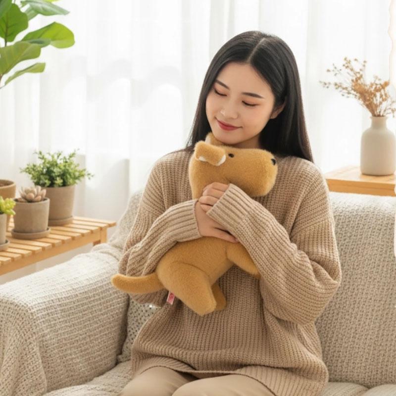 20-30 см Милая стоячая кукла щенок Плюшевая игрушка Набитый корги Фокстерьер Золотистый ретривер Плюшевая фигурка животного Подарок на день рождения