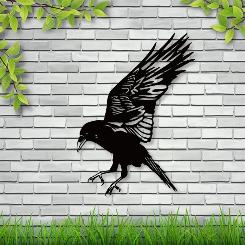 62KD Минималистичные металлические украшения на стену в виде птиц Настенное искусство Подвесные скульптуры