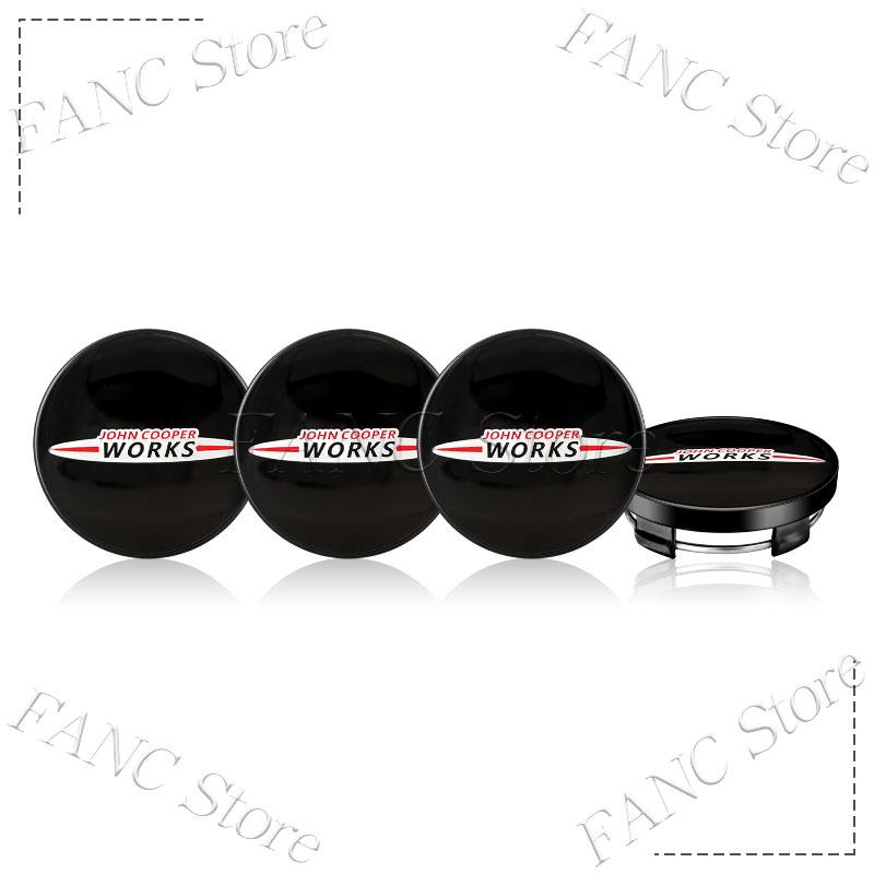4Pcs 54/56/60mm S Emblem Car Wheel Center Hub Cap Rim refit dust-proof Badge Covers For Mini Cooper S JCW R50 R53 R56 F60