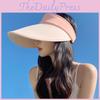 Summer Wide Brim Foldable Sun Hat For Women With Uv Protection And Breathable Ice Silk Material