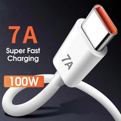 0.25М/1М/1.5М/2М Кабель для зарядки USB на Type-C с супербыстрой зарядкой 100 Вт 7А Кабель для передачи данных для Huawei Xiaomi Быстрая зарядка