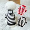 Winter Warm Dog Clothes Stripe Dog Sweatshirt Puppy Outfit for Small Dogs Pug Chihuahua Sweater Dog Hoodie Cat Coat Pet Costume