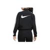 Nike Striped Logo Casual Sport Jacket Women Outerwear Black DX1038-010
