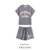 Kaslead New Arrival Women's Clothing Fashion Wind Washing Effect Flannel Fleece and Shorts 3253368 3369