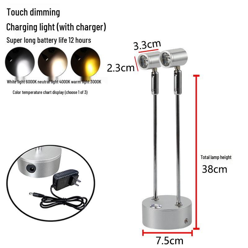 Tri-Color Touch Dimming Jewelry Display Light