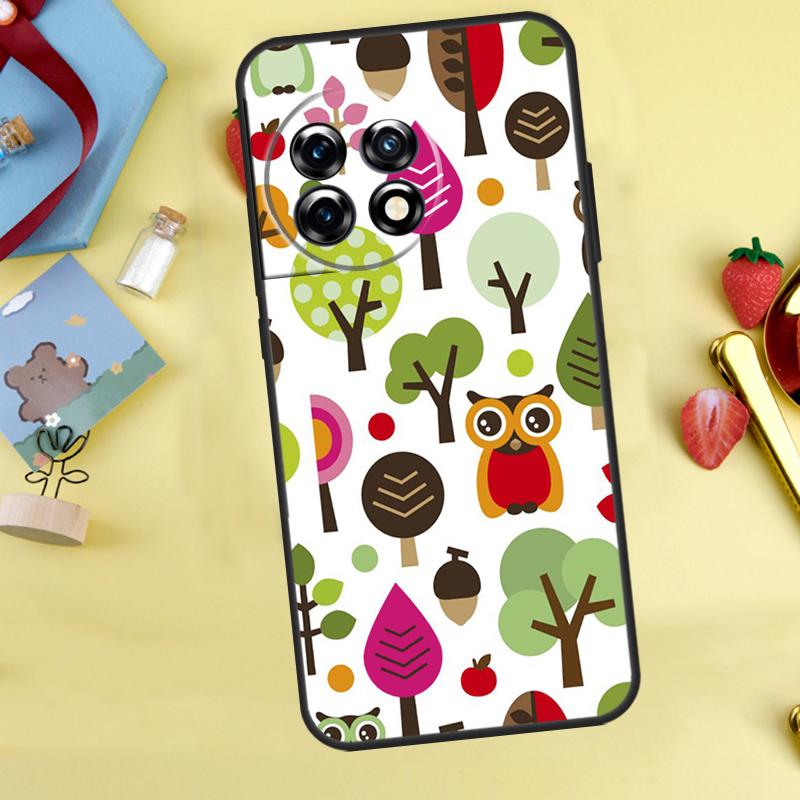 Baby Cute Owl Case For OnePlus 15 13 12 11 9 10 Pro 13T 13R 12R 10T 8T Nord 5 CE 3 4 2 Lite N20 N30 Cover