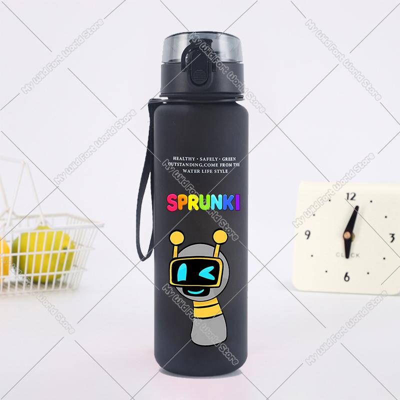 650 мл Бутылка для воды Sprunki из горячей игры, портативная, для детей, для улицы, питьевая, большая емкость, спортивная, для фитнеса, кружка для воды, рождественский подарок