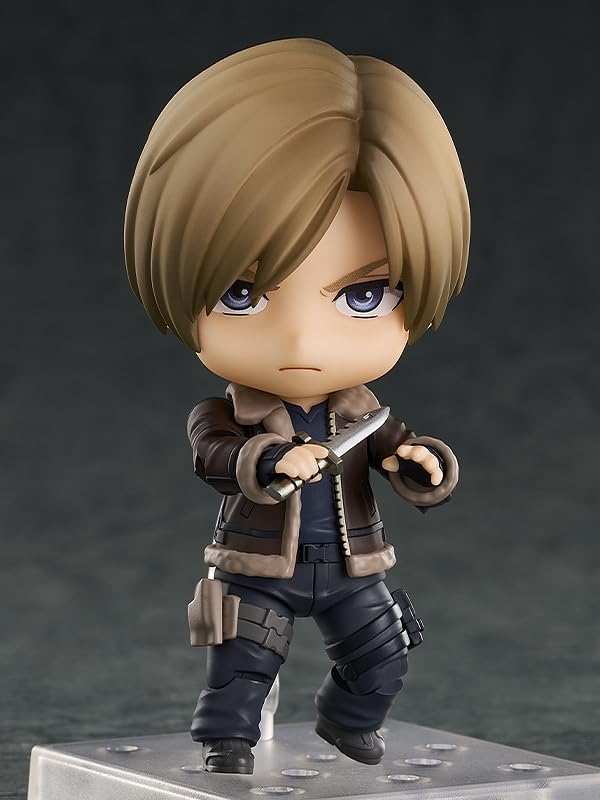Nendoroid Resident Evil RE 4 Leon Kennedy Plastic Painted Movable Figure S. Non-Scale