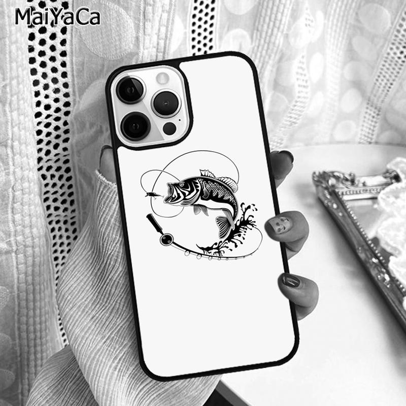 Чехол для телефона с рисунком "Люблю рыбалку" для iPhone 17 Air 16 16e 15 plus 11 12 13 14 pro max