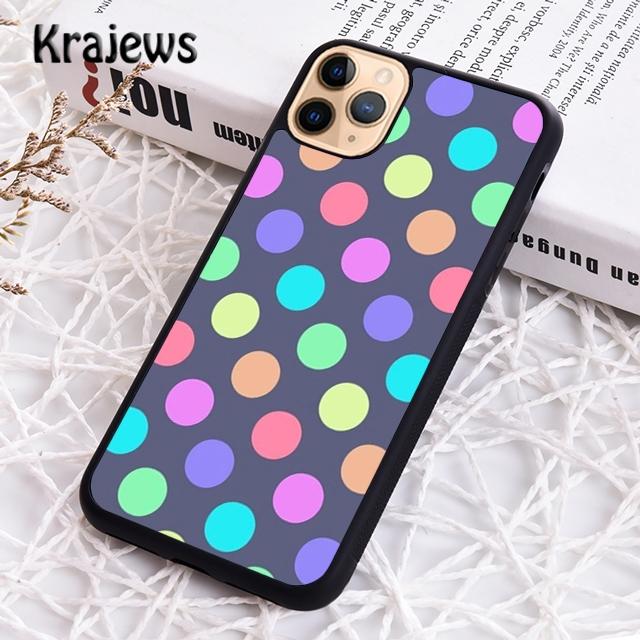 Krajews Чехол-накладка с разноцветным горошком Для iPhone 17 Air 16 15 14 plus 11 12 13 pro max чехол Ракушка Fundas