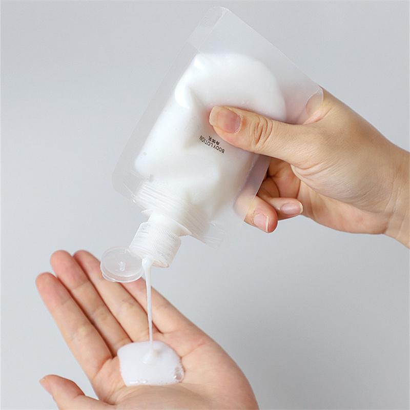 30/100 мл Дорожный дозатор для лосьона Многоразовые пакеты для шампуня Жидкий герметичный многоразовый контейнер для хранения косметической упаковки