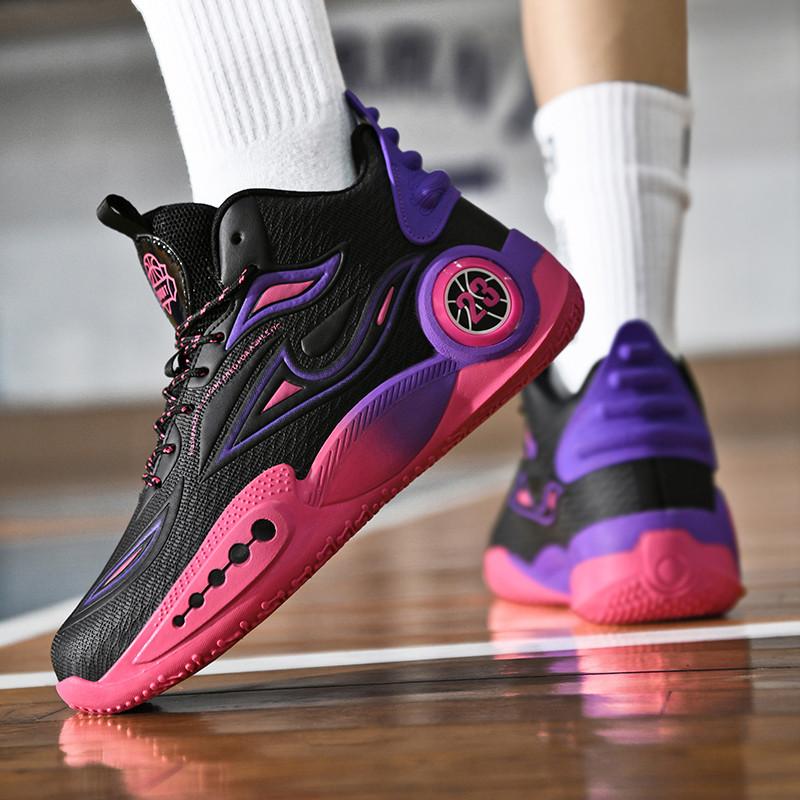 Новые боевые баскетбольные кроссовки мужские сетчатые дышащие кроссовки для девочек нескользящие молодежные нескользящие амортизирующие спортивные кроссовки
