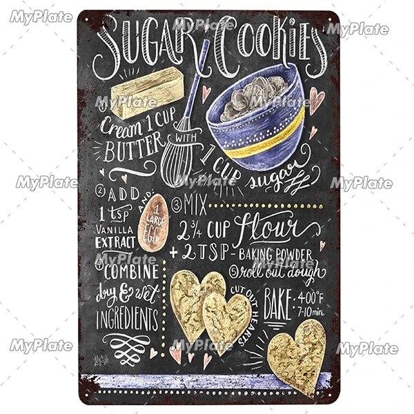 Foods Fruit Vintage Metal Sign Tin Sign Vintage Cafe Decoration Plaque Home Wall Decor Bar Sign Home Decor Poster Drop Shipping